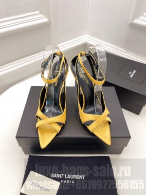 Saint Laurent 10cm Silk Sandals 2022 Collection 04