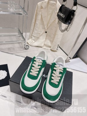 Chanel Suede Sneakers G39978 Green 2023SS 