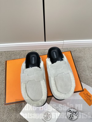 Hermes Unisex Go Mule Gray