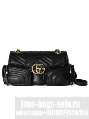 Gucci GG Marmont Small Multi-Pocket Bag 795228 Black