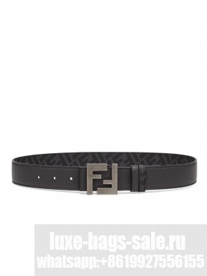 Fendi Leather Belt Black