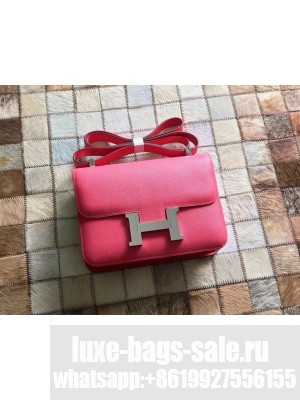 Hermes Constance 18/23 Bag in original Epsom Leather Bougainvillea