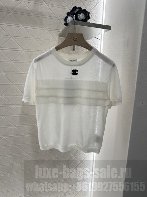 Chanel Knitted short sleeves white
