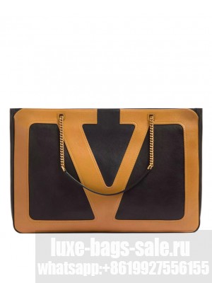 Valentino Garavani Viva Superstar Nappa Leather Shopper Black