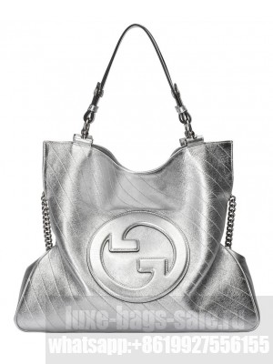Gucci Blondie Medium Tote Bag 751516 Silver