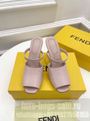 FENDI FIRST 85mm Pink leather high-heeled sandals 2022 Collection