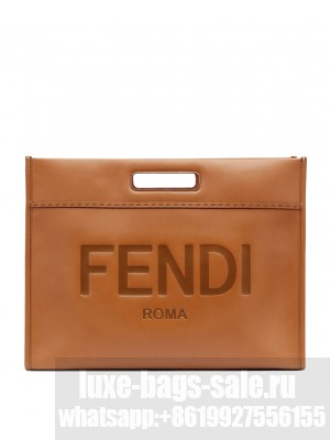 Fendi Shopping Bag Coffee