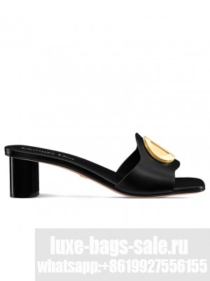 Christian Dior Women's Forever Dior Heeled Slide Black
