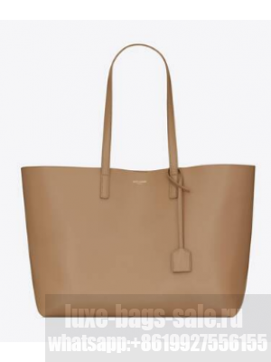 SAINT LAURENT SHOPPING SAINT LAURENT E/W IN SUPPLE LEATHER 600281 TAUPE