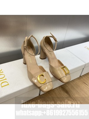 Dior C'est Dior Pumps 8cm in Patent Calfskin 2023 Nude
