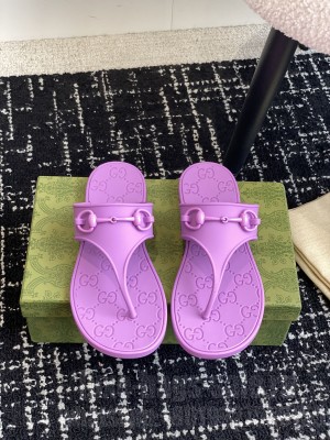 Gucci Women's Thong Sandal Slide Purple