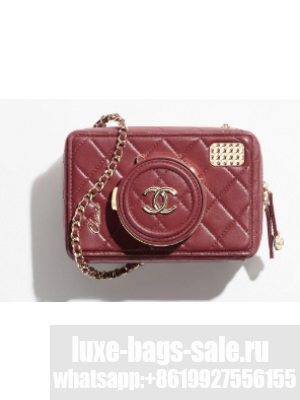 Chanel CAMERA BAG AS4817 Burgundy