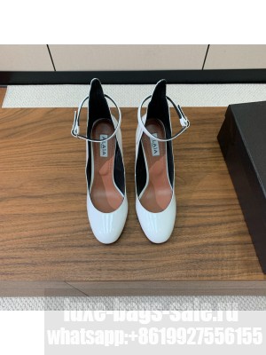 Alaïa PUMP 10.5CM IN PATENT LEATHER WHITE