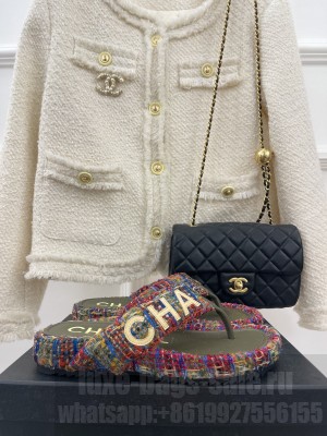 Chanel Flat Thong Slide Sandals 08