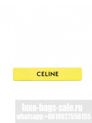 Celine Monochroms Hair Clip Yellow