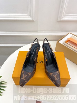 Louis Vuitton Women's Sparkle Slingback Pump Brown