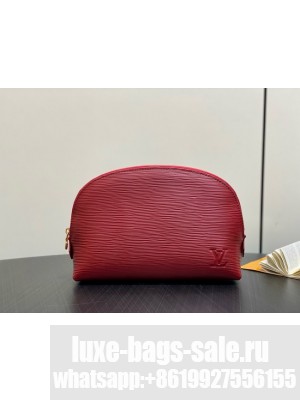 Louis Vuitton NEW Cosmetic Pouch PM M15201 burgundy