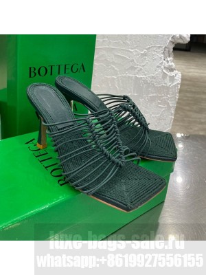 Bottega Veneta Stretch Strap Heel Sandals 9cm Green  2021 Collection