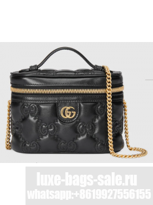 Gucci GG Matelasse top handle mini bag 723770 black
