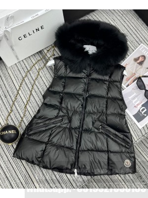 Moncler Women's Down Vest Black