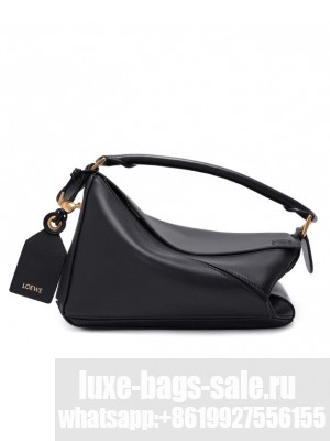 Loewe Small Featherlight Puzzle Bag Black
