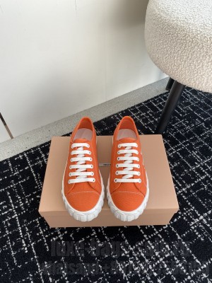 Miu Miu Canvas sneakers orange