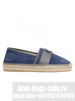 Gucci Unisex Interlocking G Espadrille 777365 Dark Blue