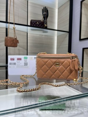 Chanel CLUTCH WITH CHAIN AP2303 Camel