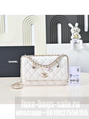 Chanel WALLET ON CHAIN AS4537 white
