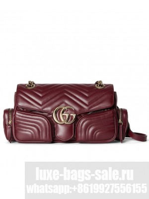 Gucci GG Marmont Small Multi-Pocket Bag 795228 Mauve
