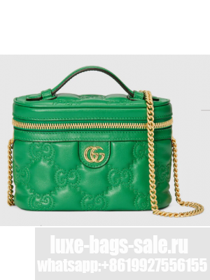 Gucci GG Matelasse top handle mini bag 723770 Green