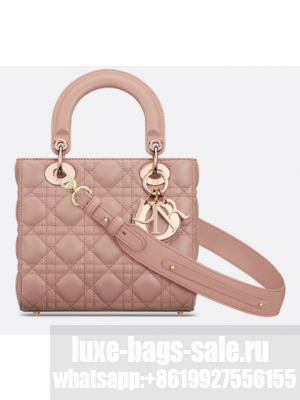 Small Lady Dior My ABCDior Bag Blush Cannage Lambskin M0538ONG