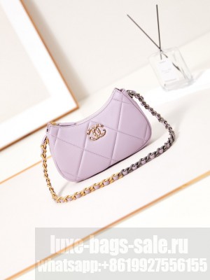 CHANEL 19 CLUTCH WITH CHAIN AP3763 purple