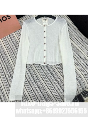 Chanel Cashmere Cardigan CH031125 White 2025