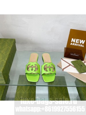 Gucci Women's Interlocking G cut-out slide sandal Collection 01