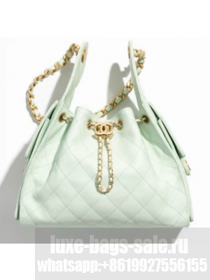 CHANEL 25 SMALL HANDBAG AS5293 Light Green