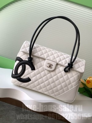 Chanel TOP HANDLE BAG AS6338 white