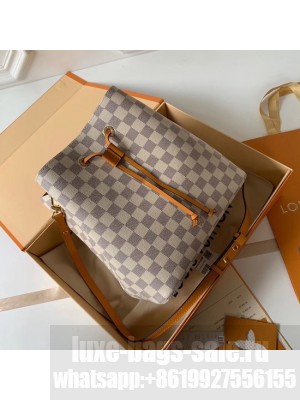Louis vuitton original Damier Azur NEONOE N44022 yellow