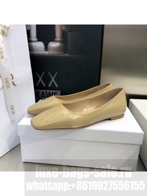 Christian Dior Fantastique Calfskin Ballerinas Beige Flat 2022 Collection