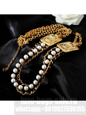 CHANEL Waist Chain Belt AB256