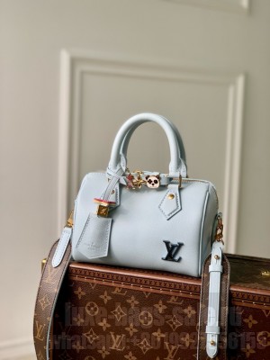 Louis Vuitton Speedy Bandouliere M24598 Light blue