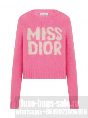 Christian Dior Women's Miss Dior Sweater Pink
