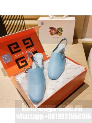GIVENCHY Sandals in lambskin leather blue 002