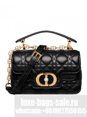 Christian Dior Mini Dior Jolie Top Handle Bag Black