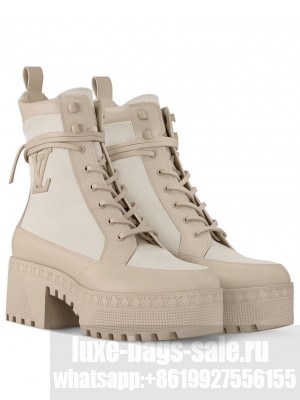 Louis Vuitton Women's Laureate Platform Desert Boot 1AD9ZR Cream