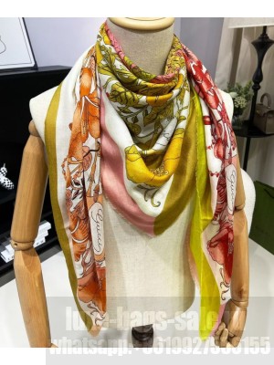 Gucci Floral Print Shawl