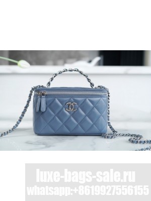 CHANEL 23K CLUTCH WITH CHAIN AP3768 blue
