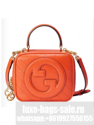 GUCCI BLONDIE TOP HANDLE BAG 744434 Orange
