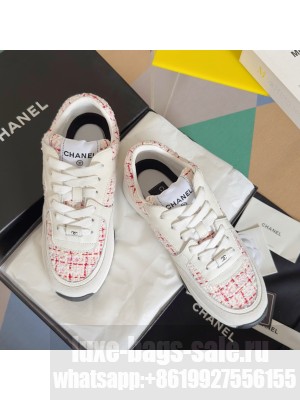 Chanel Tweed & Leather G38299 Sneakers 2024 04