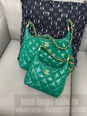 Chanel 24A Original Leather Hobo Bag AS4922 AS4923 Green